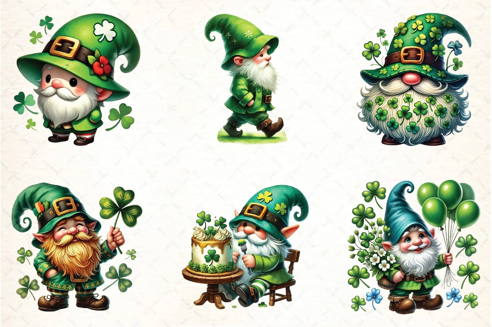 St. Patrick's Day Gnome Clipart Bundle - CraftNest - Digital Crafting and Art