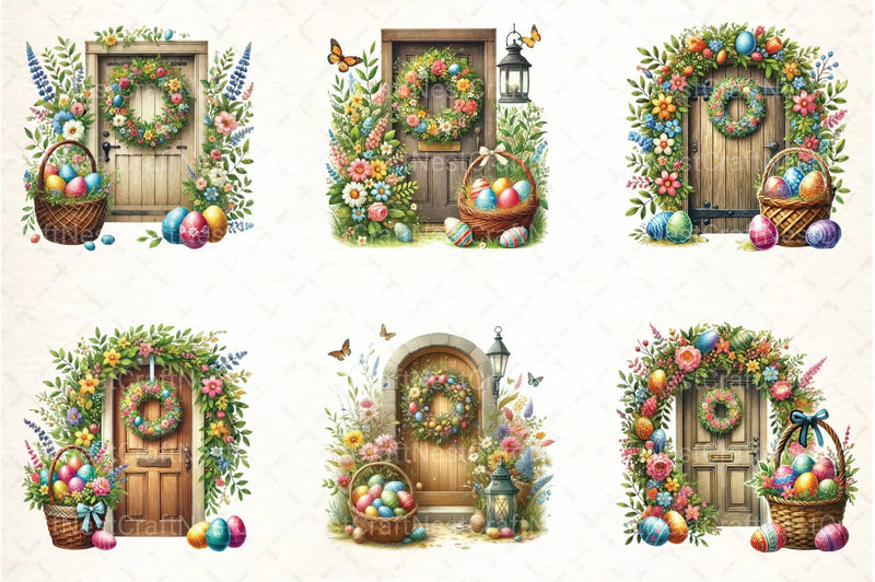 Easter Doors Clipart Bundle 44 - CraftNest - Digital Crafting and Art