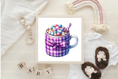 Gingham Cocoa Clipart Bundle - CraftNest - Digital Crafting and Art