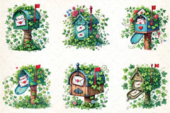 Spring Mailbox Clipart Bundle 3 - CraftNest - Digital Crafting and Art