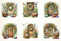 Easter Doors Clipart Bundle - CraftNest - Digital Crafting and Art