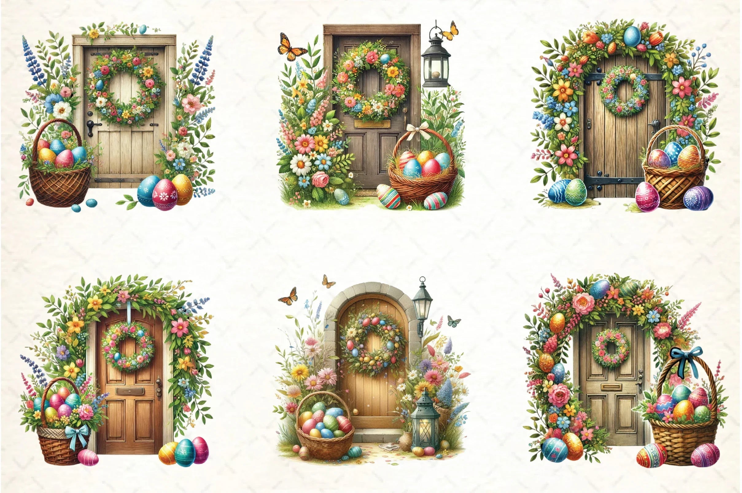 Easter Doors Clipart Bundle - CraftNest - Digital Crafting and Art