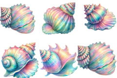 Summer Pastel Seashell Clipart Bundle - CraftNest - Digital Crafting and Art
