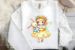 Easter Fairy Clipart Bundle 66 - CraftNest - Digital Crafting and Art