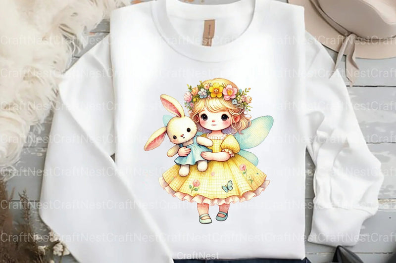 Easter Fairy Clipart Bundle 66 - CraftNest - Digital Crafting and Art