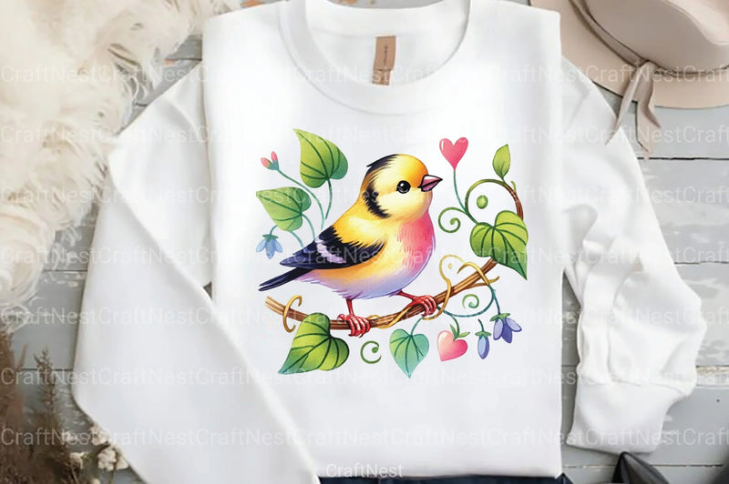 Spring Birds Clipart Bundle 8 - CraftNest - Digital Crafting and Art