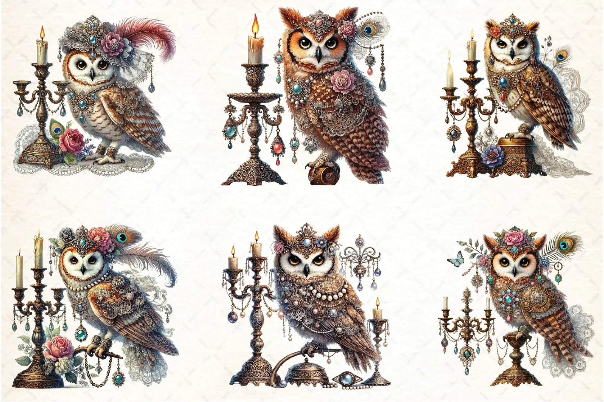 Owls Clipart Bundle - CraftNest - Digital Crafting and Art