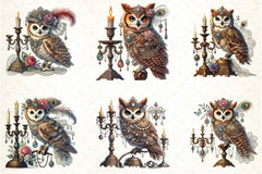 Owls Clipart Bundle - CraftNest - Digital Crafting and Art