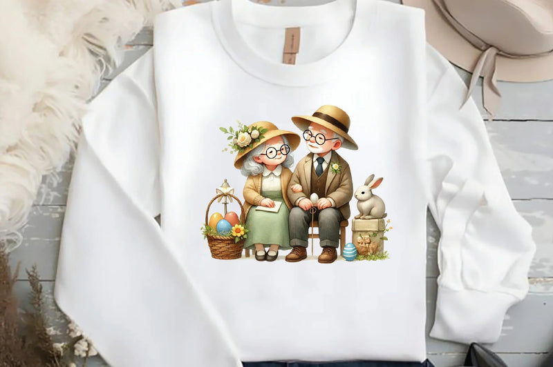 Easter Old Couple Clipart Bundle - CraftNest - Digital Crafting and Art