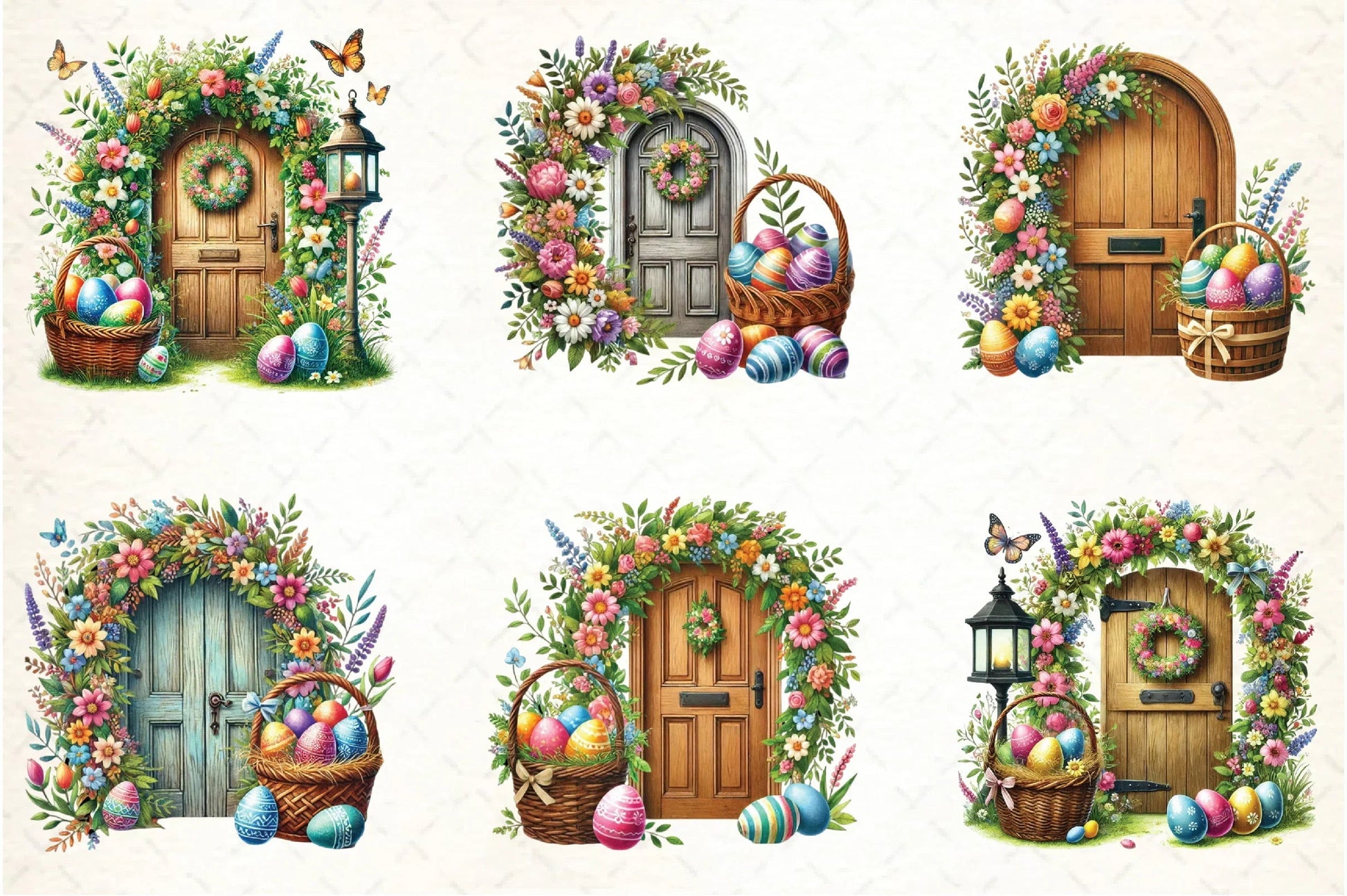 Easter Doors Clipart Bundle - CraftNest - Digital Crafting and Art