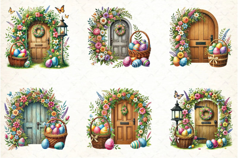 Easter Doors Clipart Bundle - CraftNest - Digital Crafting and Art