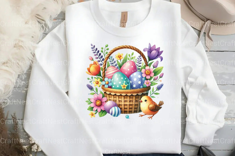 Easter Egg Basket Clipart Bundle - CraftNest - Digital Crafting and Art