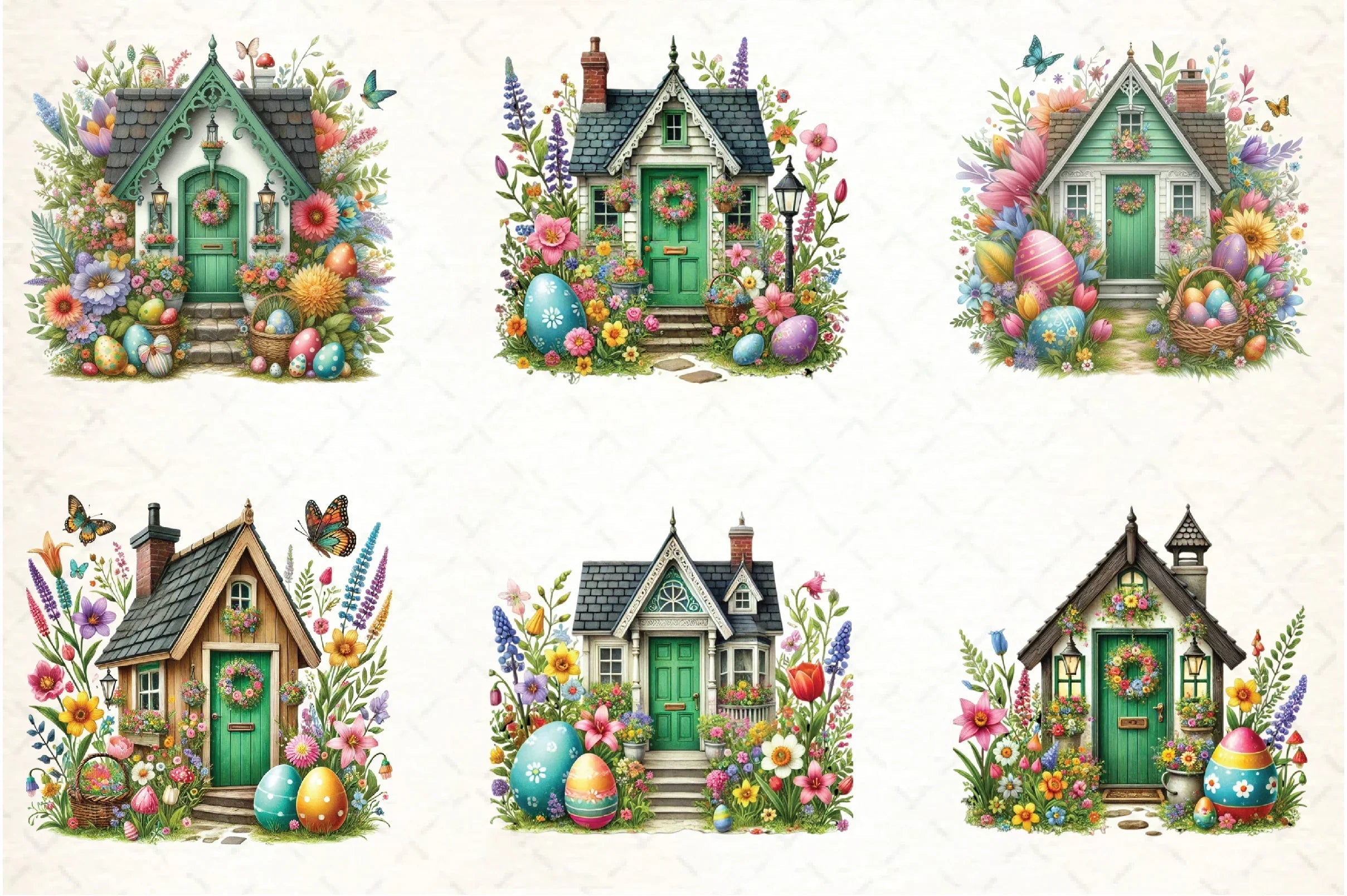 Easter Home Clipart Bundle - CraftNest - Digital Crafting and Art