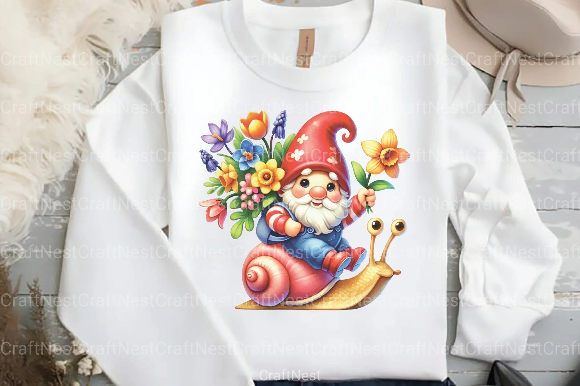 Spring Gnome Clipart Bundle - CraftNest - Digital Crafting and Art