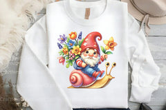 Spring Gnome Clipart Bundle - CraftNest - Digital Crafting and Art