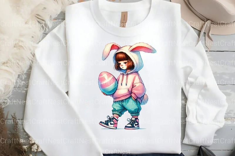 Hip Hop Easter Girl Clipart Bundle - CraftNest - Digital Crafting and Art