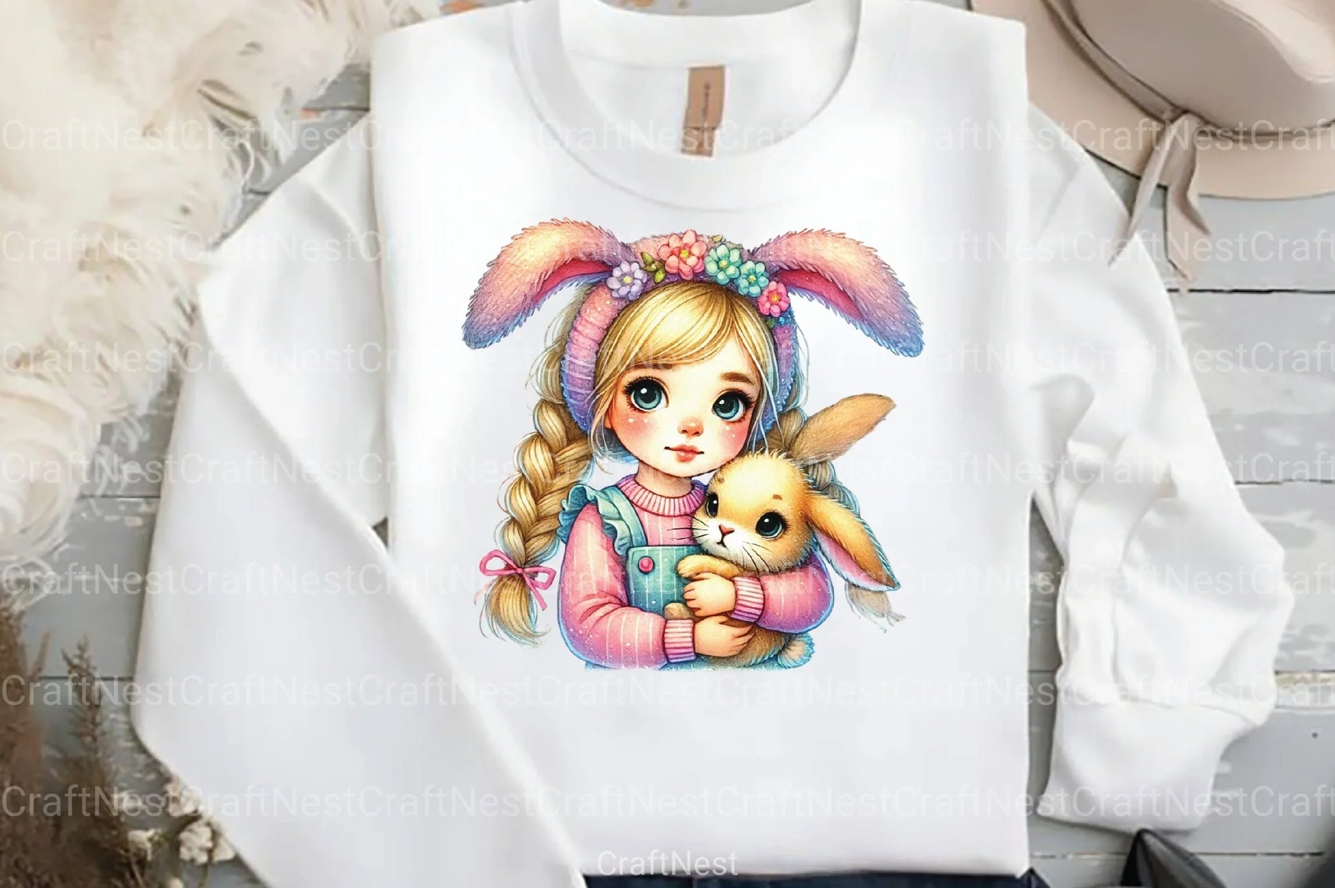 Spring Easter Girls Clipart Bundle - CraftNest - Digital Crafting and Art