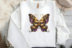 Mardi Gras Butterfly Clipart Bundle - CraftNest - Digital Crafting and Art