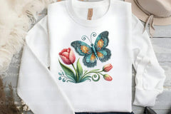 Spring Butterfly Clipart Bundle 2 - CraftNest - Digital Crafting and Art