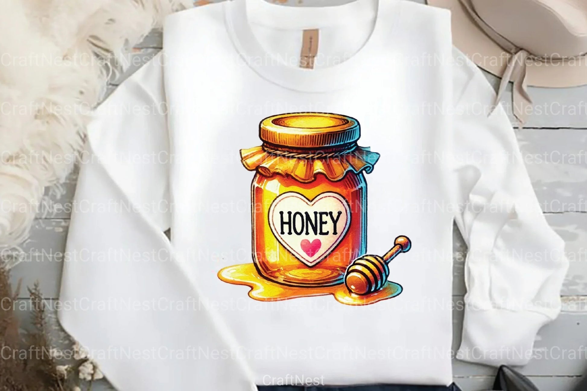 Spring Honey Jar Clipart Bundle 1 - CraftNest - Digital Crafting and Art