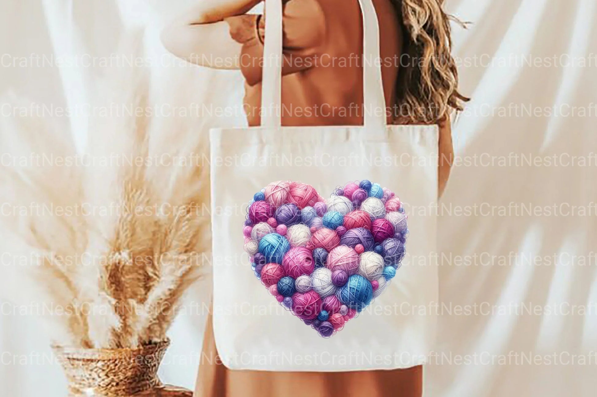 Valentine Heart Shaped Yarn Clipart Bundle - CraftNest - Digital Crafting and Art