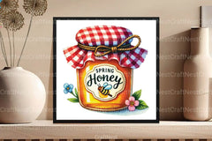Spring Honey Jar Clipart Bundle 1 - CraftNest - Digital Crafting and Art