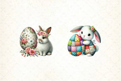 Easter Bunny Egg Clipart Bundle - CraftNest - Digital Crafting and Art