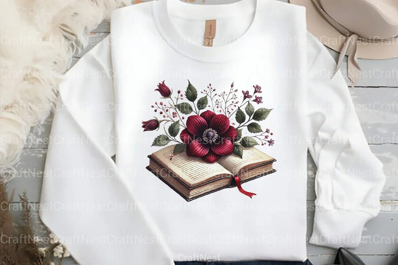 Burgundy Spring Clipart Bundle 555 - CraftNest - Digital Crafting and Art