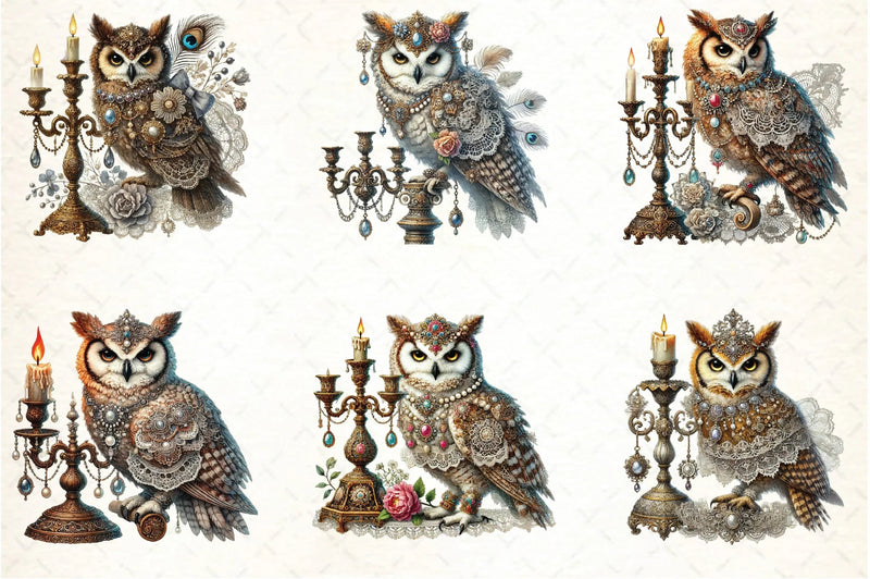 Owls Clipart Bundle - CraftNest - Digital Crafting and Art