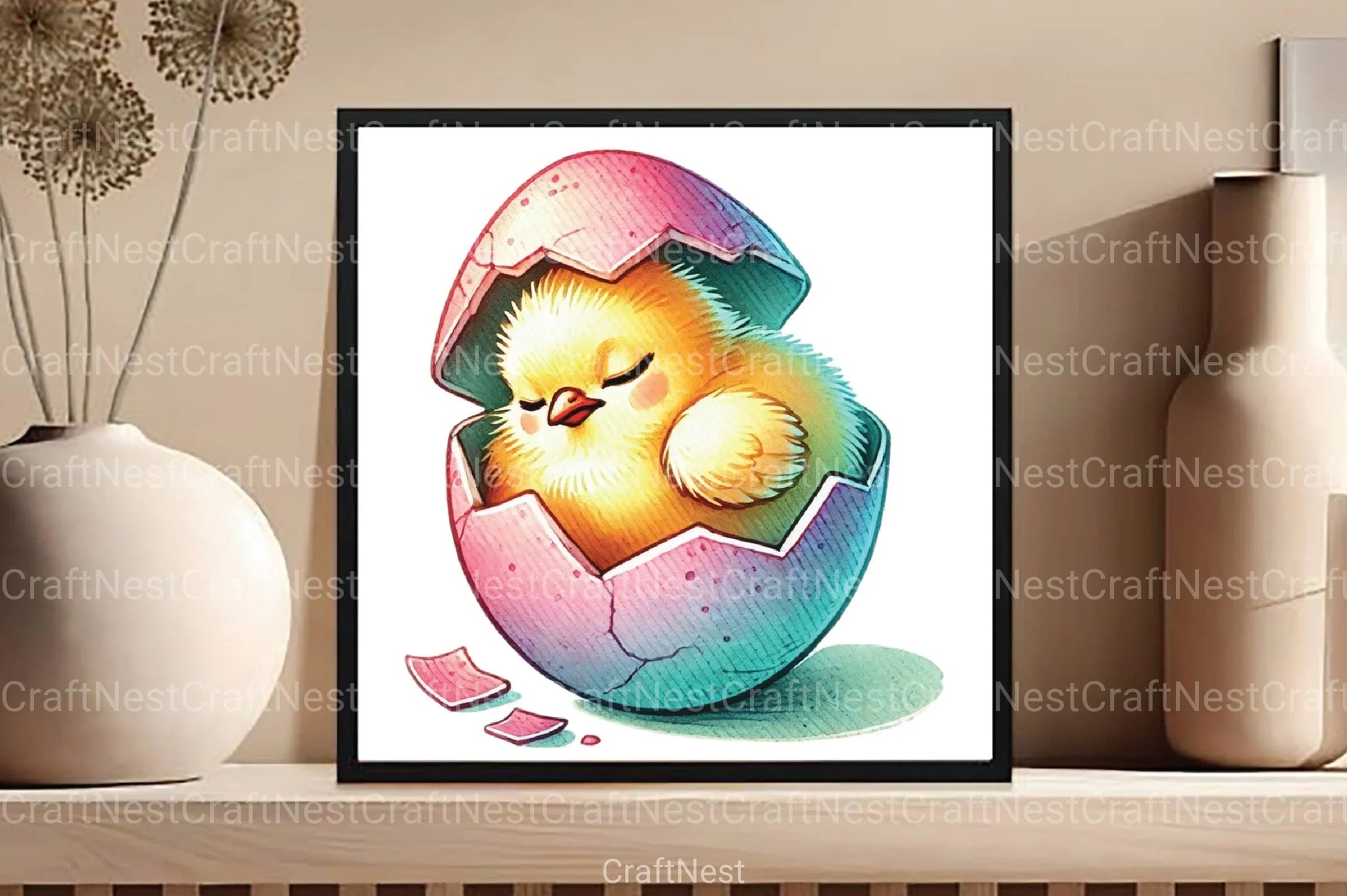 Cute Easter Eggs Clipart Bundle 2 - CraftNest - Digital Crafting and Art