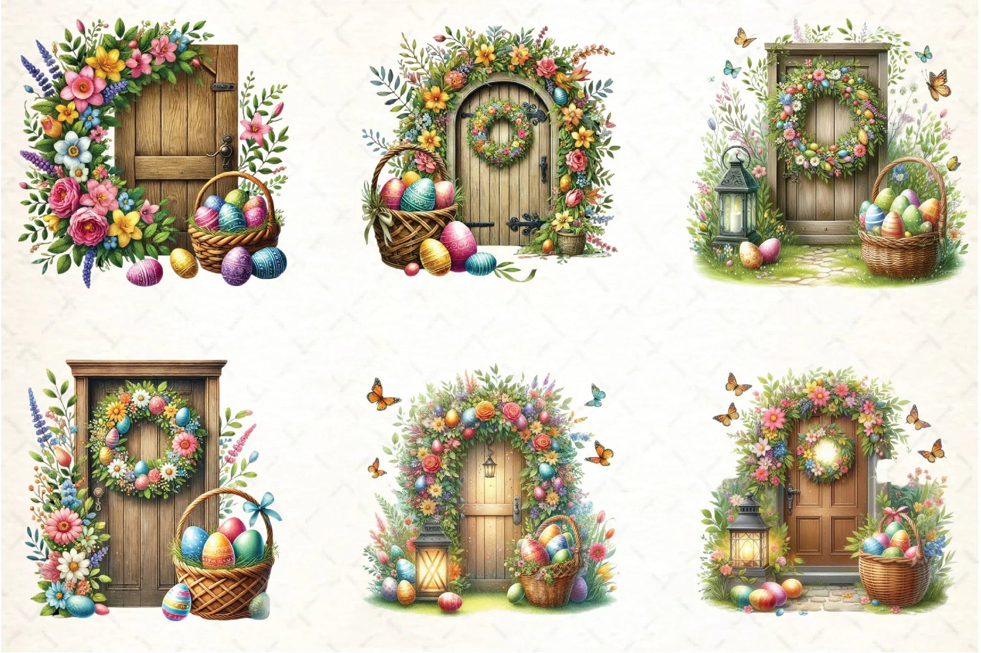 Easter Doors Clipart Bundle - CraftNest - Digital Crafting and Art