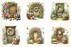 Easter Doors Clipart Bundle 44 - CraftNest - Digital Crafting and Art