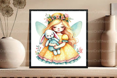 Easter Fairy Clipart Bundle 66 - CraftNest - Digital Crafting and Art