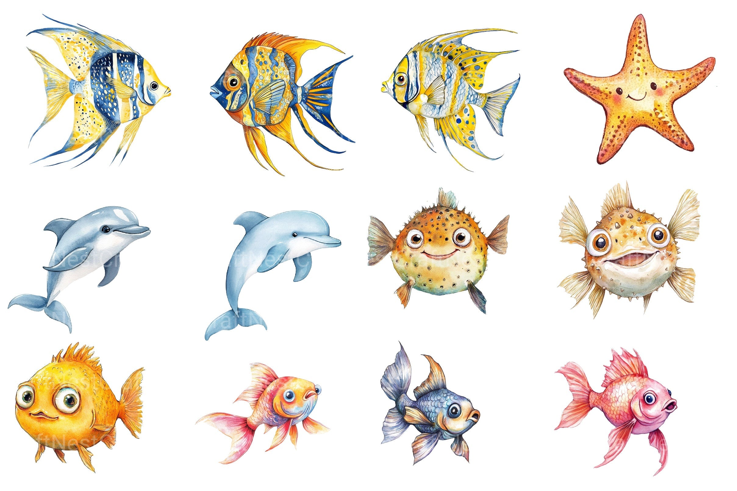 Sea Fish Clipart Bundle 2