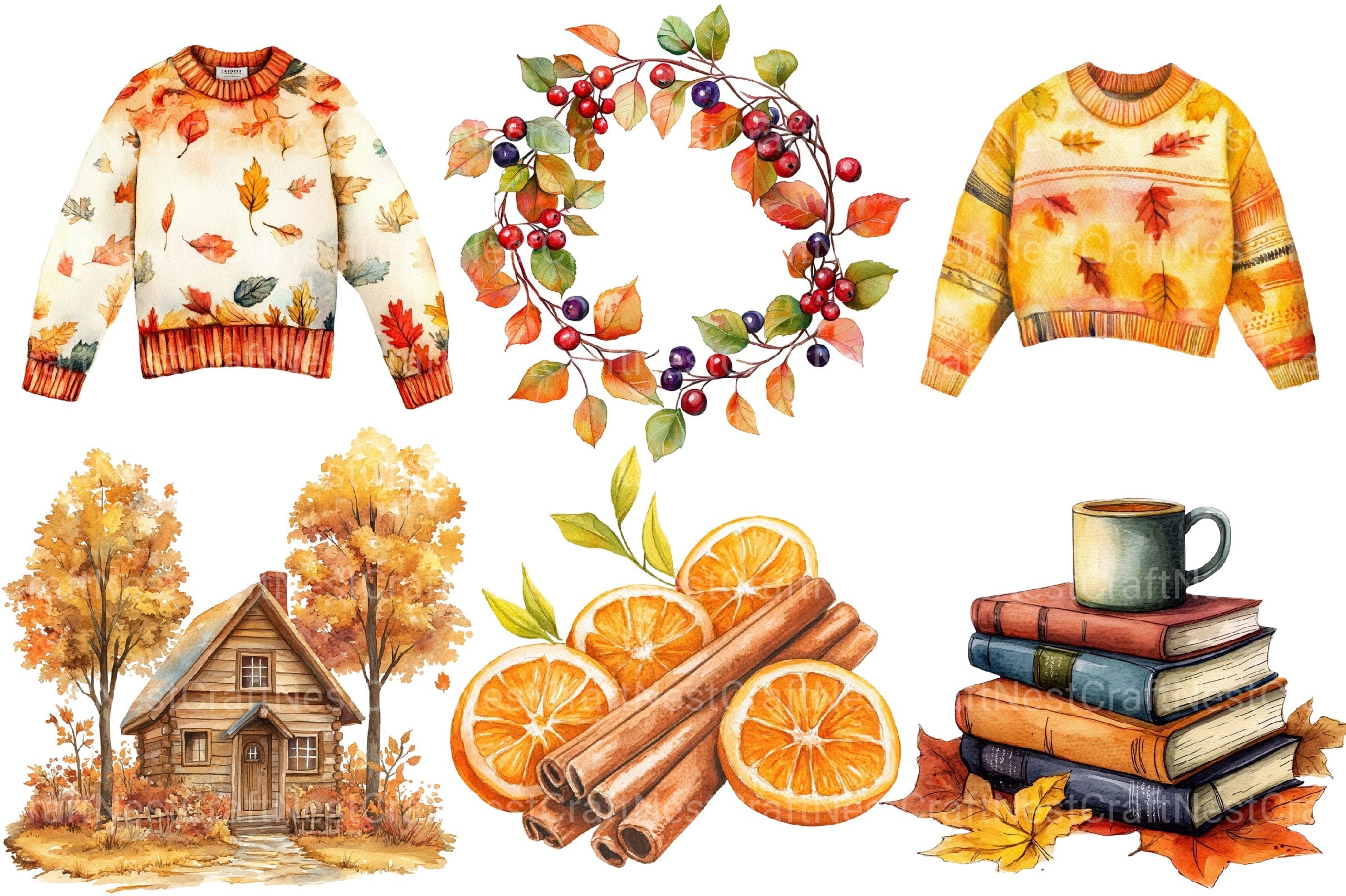 Autumn Collection Clipart Bundle 1