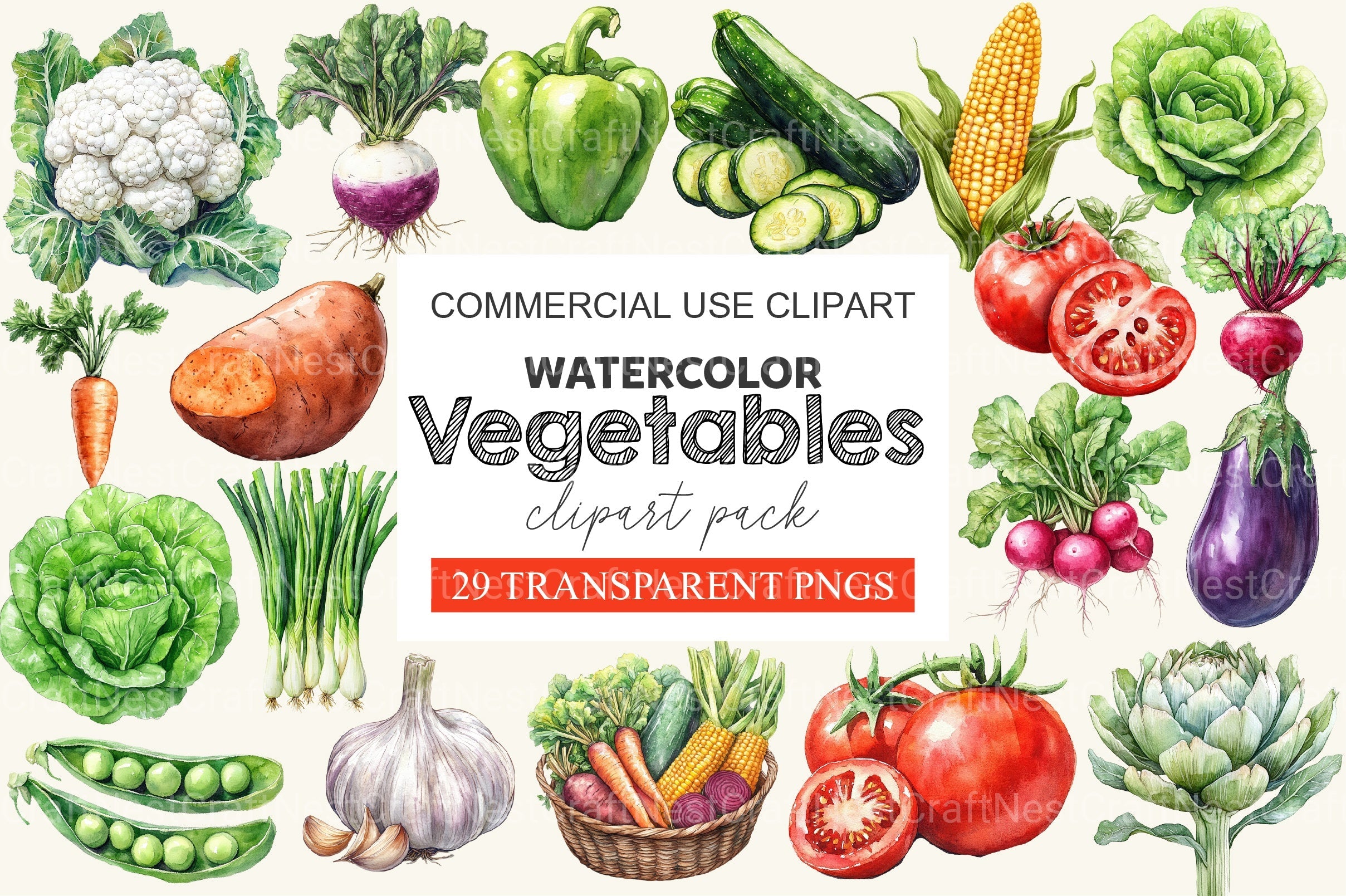 Vegetables Clipart Bundle 2
