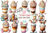 Easter Iced Coffee Clipart Bundle