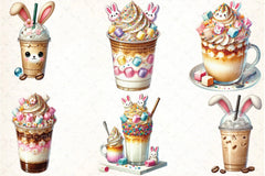 Easter Iced Coffee Clipart Bundle 66 - CraftNest - Digital Crafting and Art