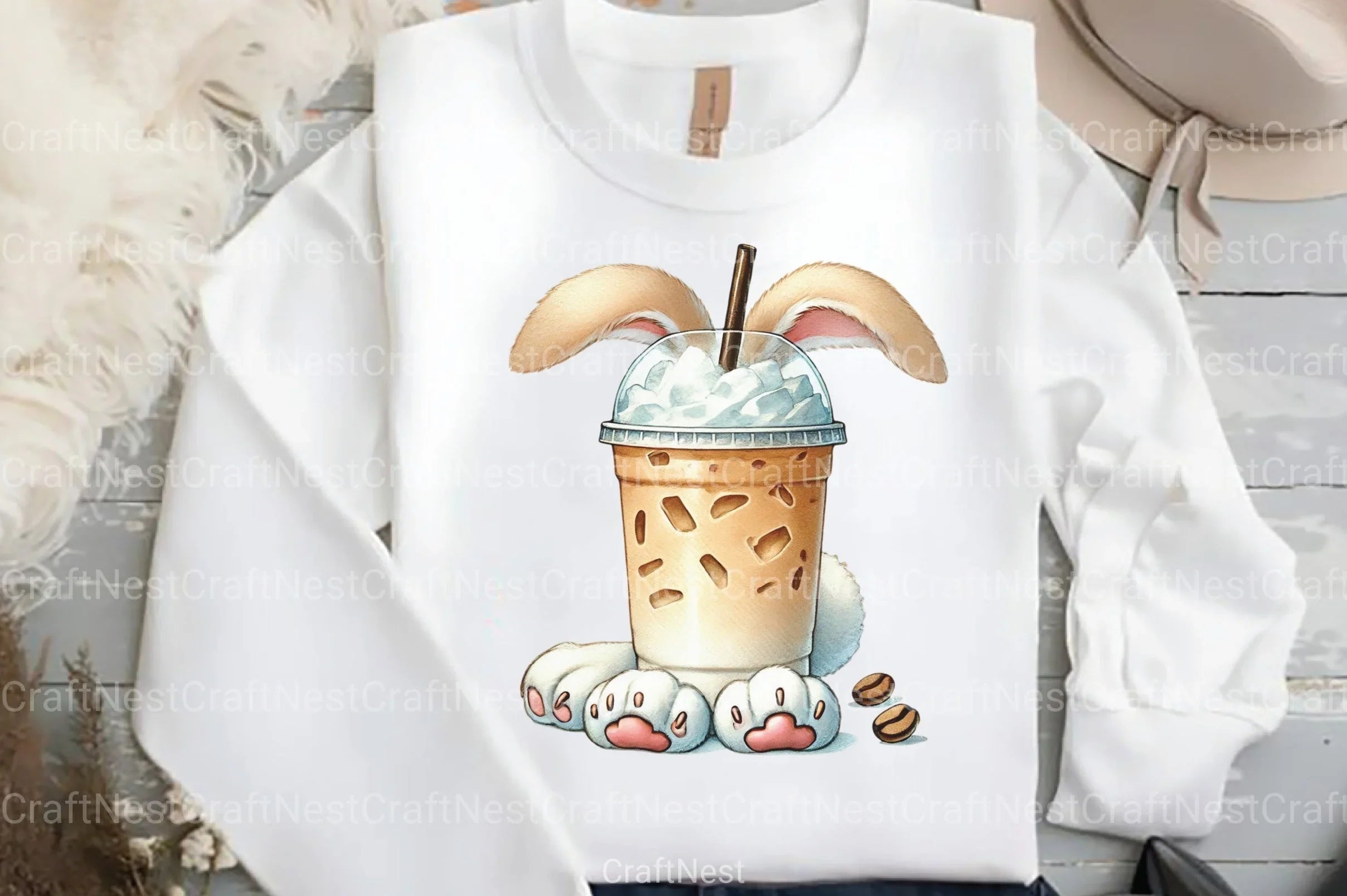 Easter Iced Coffee Clipart Bundle 66 - CraftNest - Digital Crafting and Art