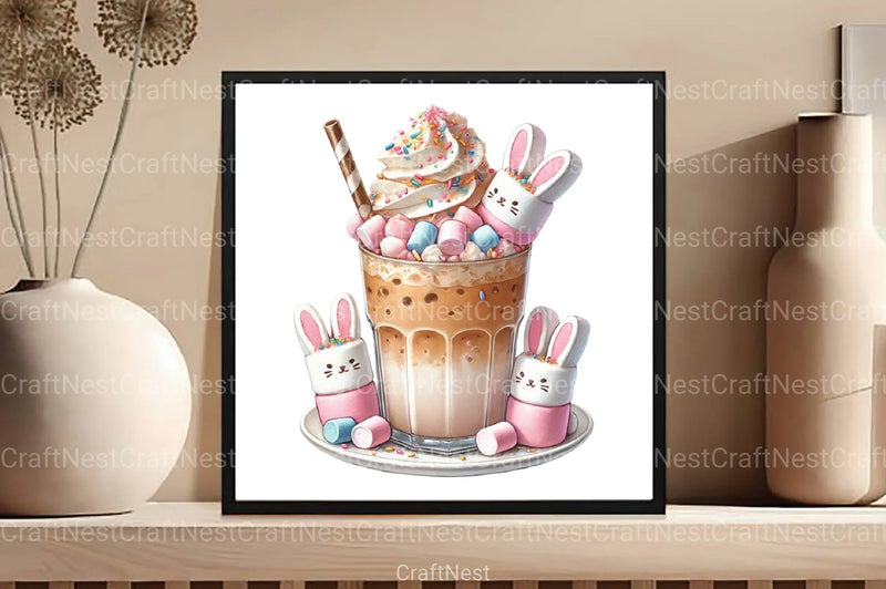 Easter Iced Coffee Clipart Bundle 66 - CraftNest - Digital Crafting and Art
