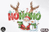 Funny Christmas Santa Reindeer Clipart Bundle