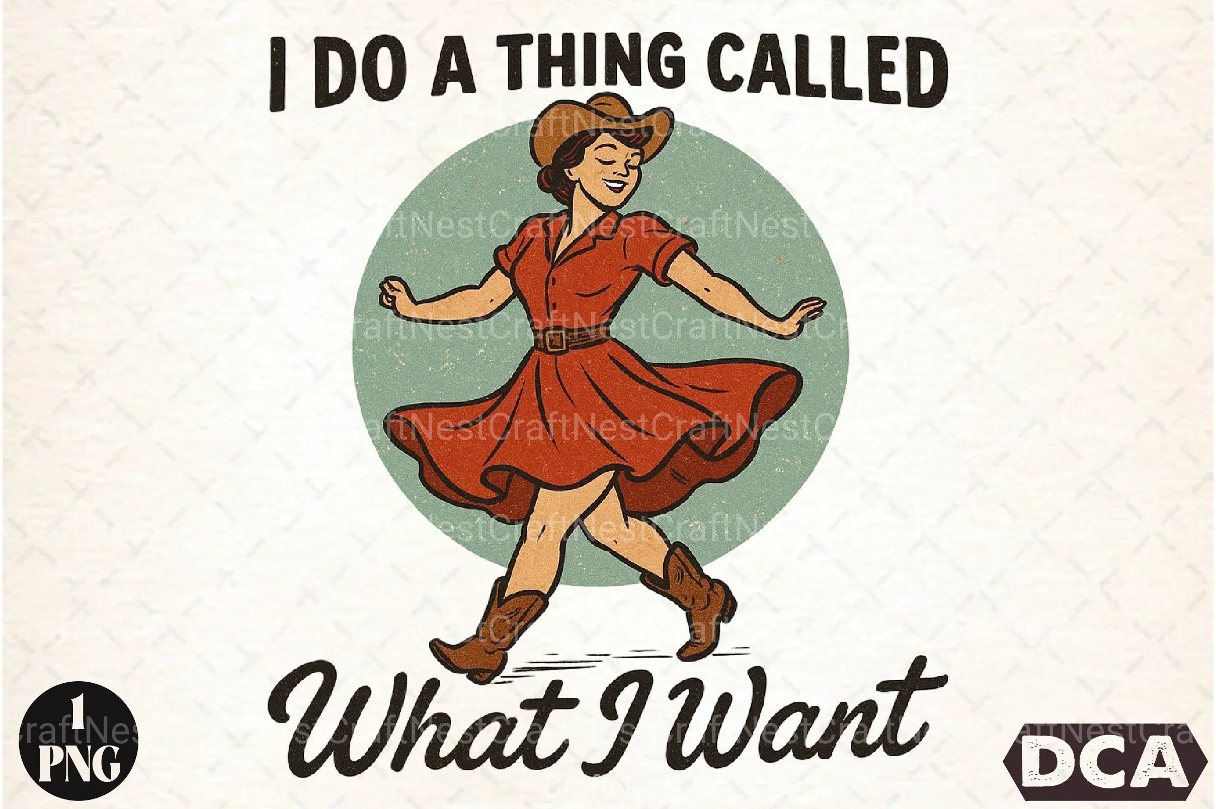 Western Girl Clipart Bundle: Do What You Want - CraftNest - Digital Crafting and Art