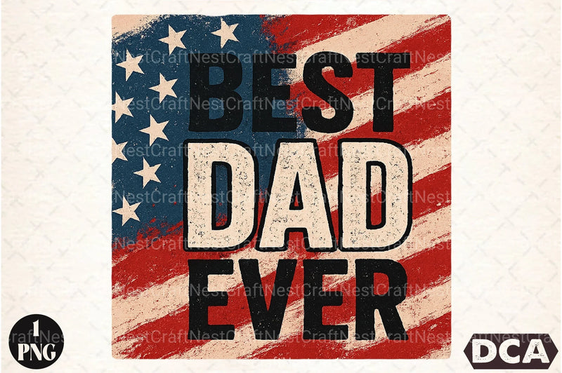 Patriotic Best Dad Ever Clipart Bundle 2 - CraftNest - Digital Crafting and Art