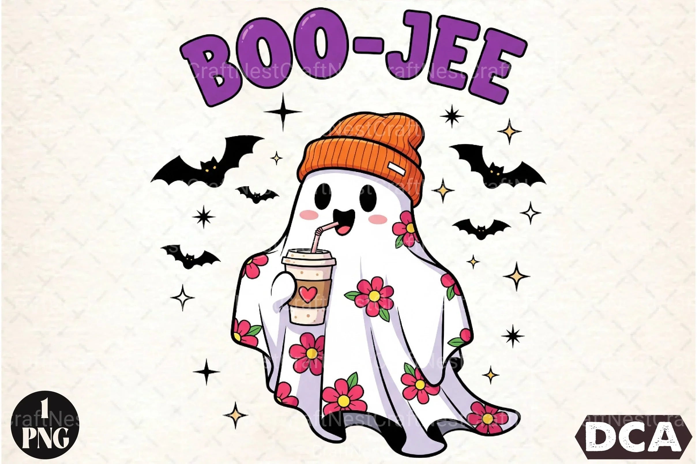 Retro Halloween Ghost Clipart Bundle 99 - CraftNest - Digital Crafting and Art
