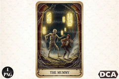 The Mummy Halloween Tarot Card Clipart Bundle - CraftNest - Digital Crafting and Art