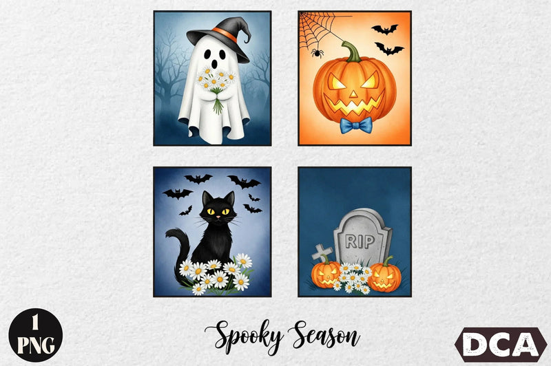 Halloween Spooky Season Clipart Bundle - CraftNest - Digital Crafting and Art