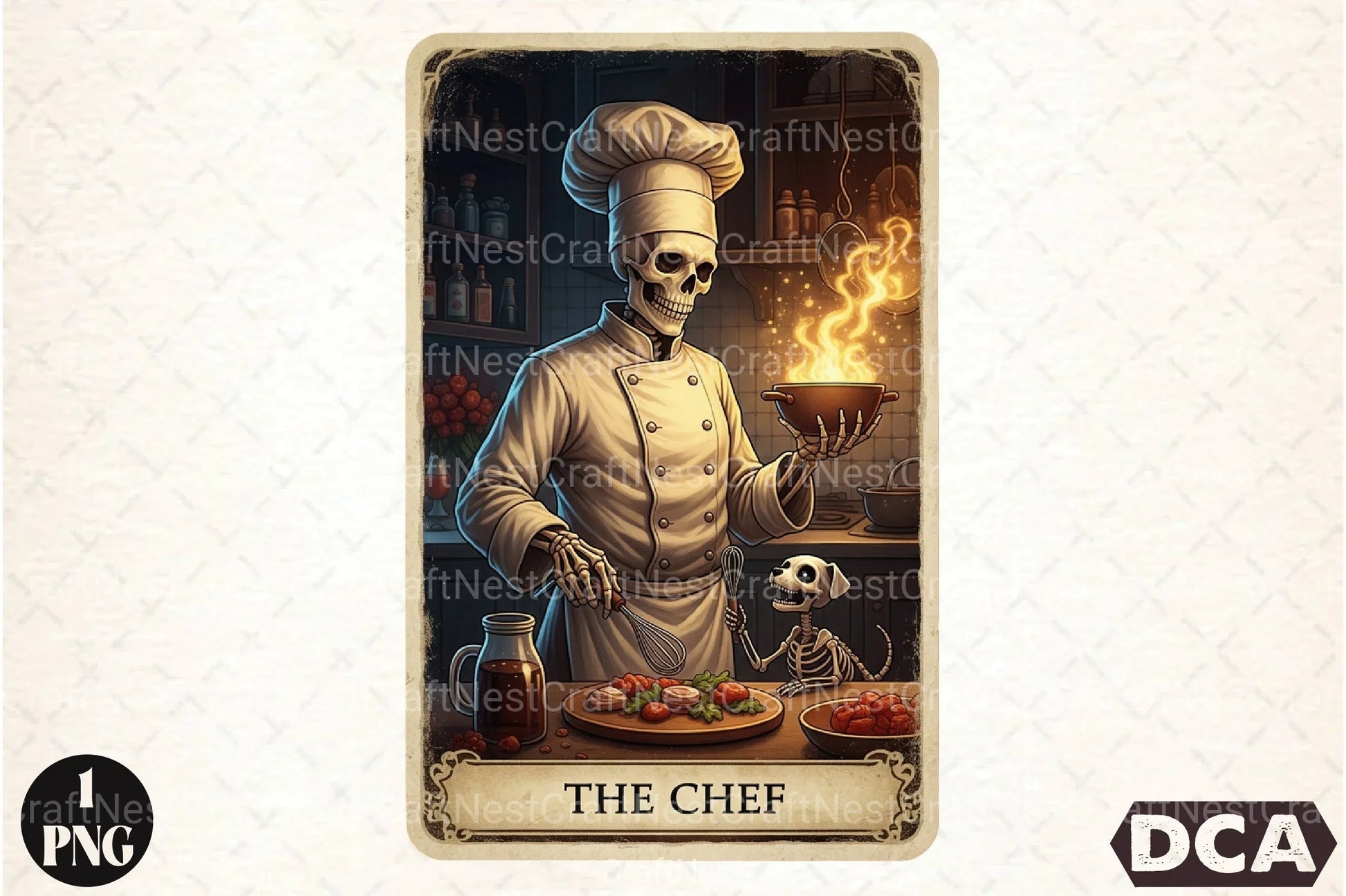 Chef Halloween Tarot Card Clipart Bundle - CraftNest - Digital Crafting and Art
