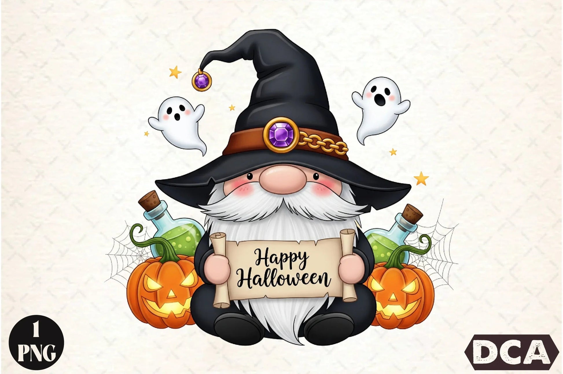 Happy Halloween Gnome Clipart Bundle - CraftNest - Digital Crafting and Art