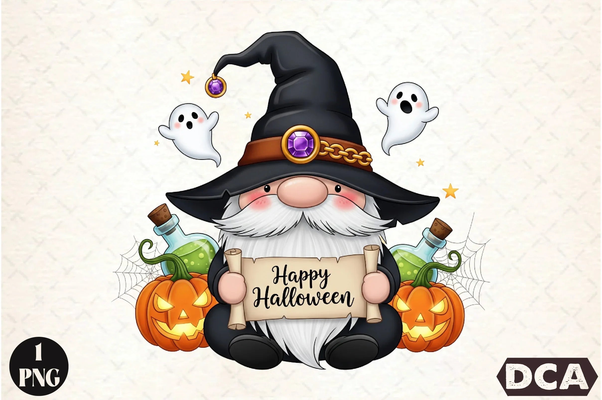 Happy Halloween Gnome Clipart Bundle - CraftNest - Digital Crafting and Art