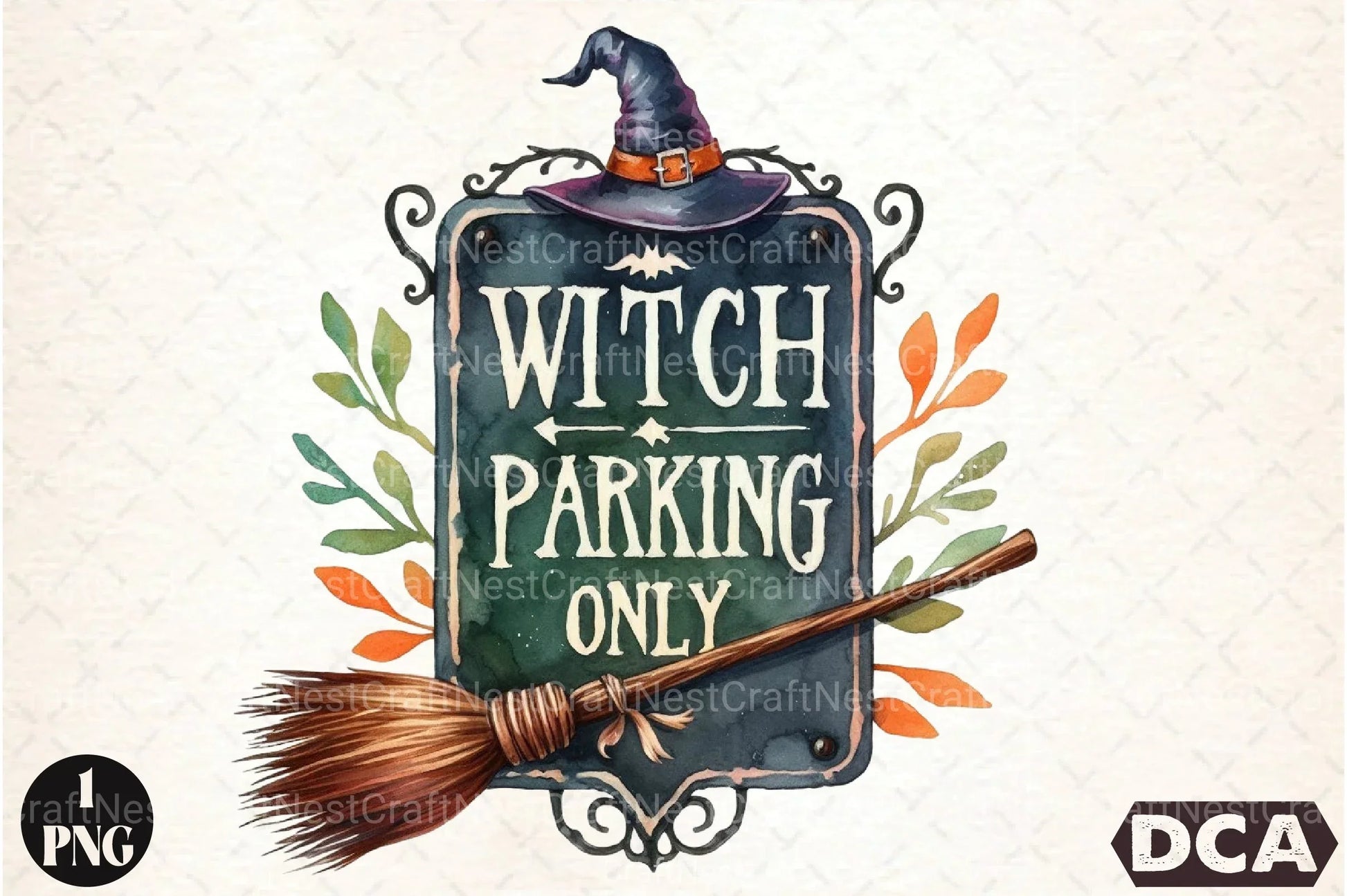 Witch Parking Only Clipart Bundle - CraftNest - Digital Crafting and Art